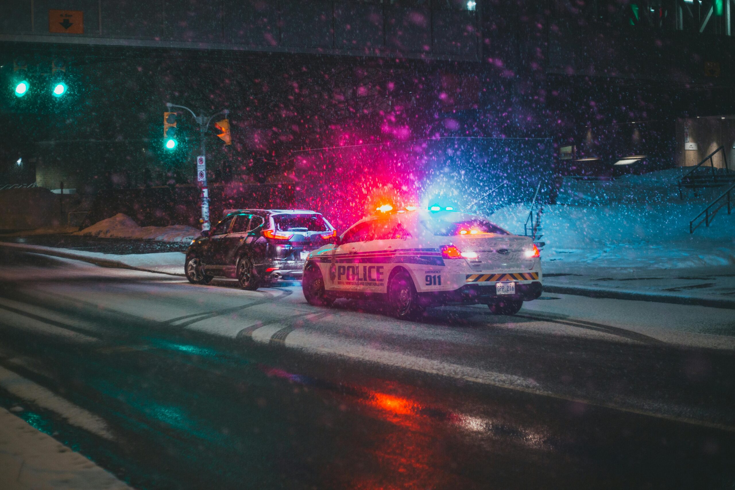 Florida traffic stop at night — Harvey Greenberg, P.A.